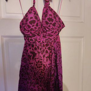 Guess Fuchsia Purple Ombre Silk Dress Size 5